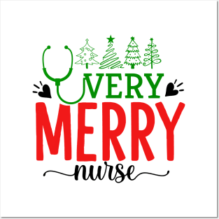 very merry nurse Posters and Art